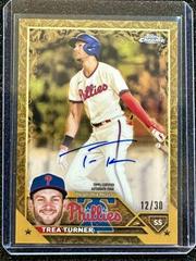 Trea Turner Baseball Cards 2023 Topps Gilded Collection Chrome Gold Etch Autographs Prices