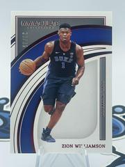 Zion Williamson [Red] Basketball Cards 2022 Panini Immaculate Collection Collegiate Prices