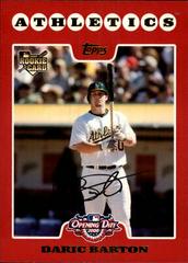 Daric Barton Baseball Cards 2008 Topps Opening Day Prices