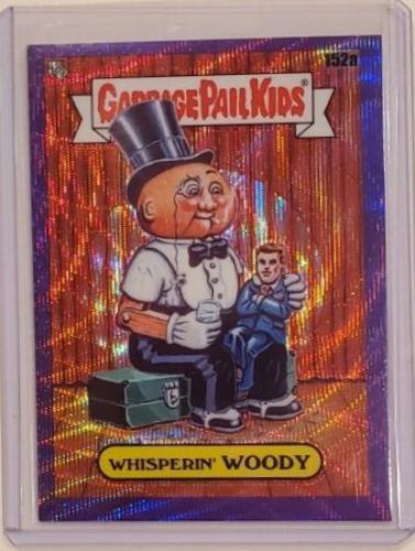 WHISPERIN' WOODY [Purple Wave] #152a 2021 Garbage Pail Kids Chrome