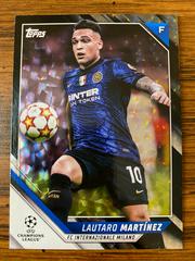 Lautaro Martinez [Icy Black] #125 Soccer Cards 2021 Topps UEFA Champions League Prices