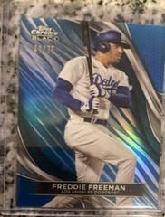 Freddie Freeman [Blue Wave Refractor] #12 Baseball Cards 2024 Topps Chrome Black Prices