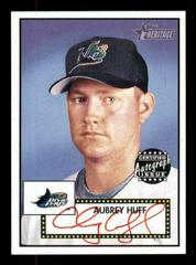 Aubrey Huff [Red Ink] Baseball Cards 2001 Topps Heritage Autographs Prices