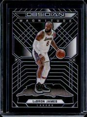 LeBron James [Purple] Basketball Cards 2021 Panini Obsidian Magnitude Prices