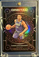 Giannis Antetokounmpo [Red] #30 Basketball Cards 2022 Panini Obsidian Orbital Prices