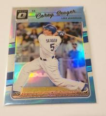 Corey Seager [Carolina Blue] Baseball Cards 2017 Panini Donruss Optic Prices