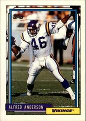 Alfred Anderson #222 Football Cards 1992 Topps Prices