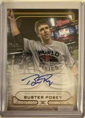 Buster Posey #DIA-BP Baseball Cards 2023 Topps Definitive Defining Images Autograph Collection Prices
