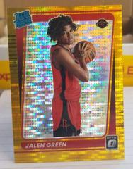 Jalen Green [Gold Pulsar] #159 Basketball Cards 2021 Panini Donruss Optic Prices