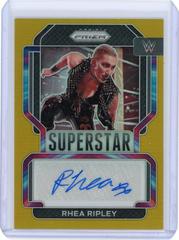 Rhea Ripley [Gold Prizm] Wrestling Cards 2022 Panini Prizm WWE Superstar Autographs Prices