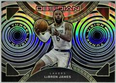 LeBron James [Yellow Flood] #15 Basketball Cards 2022 Panini Obsidian Tunnel Vision Prices