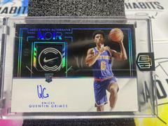 Quentin Grimes [Patch Autograph Tag] Basketball Cards 2021 Panini Noir Prices