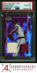 Nolan Ryan [Mirror Red Jersey] #4 Baseball Cards 2003 Leaf Certified Materials Prices
