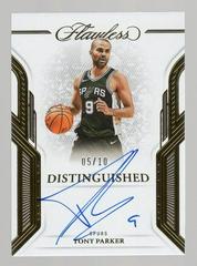 Tony Parker [Gold] #24 Basketball Cards 2022 Panini Flawless Distinguished Auto Prices