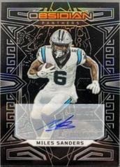 Miles Sanders #15 Football Cards 2023 Panini Obsidian Signature Prices