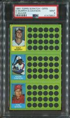 Andre Dawson, Dale Murphy, Tom Seaver Baseball Cards 1981 Topps Scratch Offs Prices