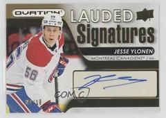 Jesse Ylonen [Gold] #LS-JY Hockey Cards 2021 Upper Deck Ovation Lauded Signatures Prices