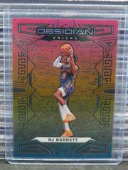 RJ Barrett [Neon Flood] Basketball Cards 2022 Panini Obsidian Prices