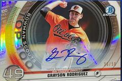 Grayson Rodriguez [Autograph] Baseball Cards 2020 Bowman Chrome Scouts' Top 100 Prices