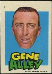 Gene Alley #1 Baseball Cards 1967 Topps Pirates Stickers Prices