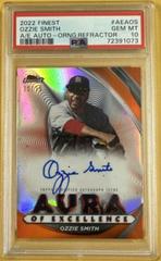 Ozzie Smith [Orange] #AEA-OS Baseball Cards 2022 Topps Finest Aura of Excellence Autographs Prices
