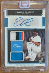 Edward Cabrera Baseball Cards 2022 Panini Three and Two Rookie Dual Jersey Autographs Prices