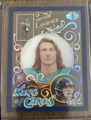 Trevor Lawrence [Sapphire] #KC-11 Football Cards 2021 Panini Illusions King of Cards Prices