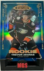 Trevor Zegras [Photo Variant Blue] #101 Hockey Cards 2021 Upper Deck Stature Prices
