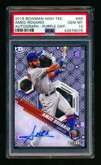 Amed Rosario [Autograph Purple Diffractor] Baseball Cards 2018 Bowman High Tek Prices