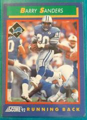 Barry Sanders Football Cards 1992 Panini Score Prices