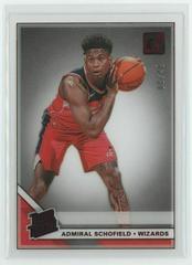 Admiral Schofield [Red] #89 Basketball Cards 2019 Panini Clearly Donruss Prices