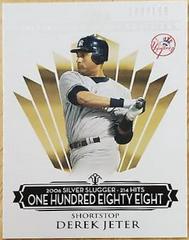 Derek Jeter [Hits 214 One Hundred Eighty Eight Black] #57 Baseball Cards 2008 Topps Moments & Milestones Prices