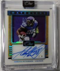 Adrian Peterson [Presenting Autograph Blue] #199 Football Cards 2022 Panini One Prices