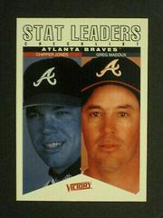 Chipper Jones, Greg Maddux #59 Baseball Cards 2000 Upper Deck Victory Prices