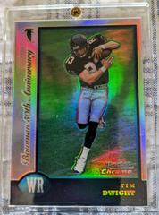 Tim Dwight [Golden Anniversary Refractors] Football Cards 1998 Bowman Chrome Prices