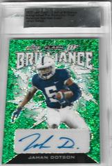 Jahan Dotson [Metalized Sparkles Green] #FB-JD1 Football Cards 2022 Leaf Flash of Brilliance Autographs Prices