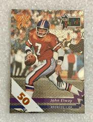 John Elway [50 Stripe] #SS-4 Football Cards 1992 Wild Card Stat Smashers Prices