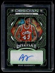 Brad Daugherty [Green] #GA-BDA Basketball Cards 2021 Panini Obsidian Galaxy Autographs Prices