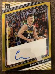 Christian Braun [Gold] #RDS-CHB Basketball Cards 2022 Panini Donruss Optic Rookie Dominators Signatures Prices