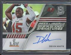 Devin White Football Cards 2022 Panini Spectra Champion Signatures Prices
