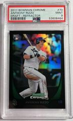 Anthony Rizzo [Refractor] #70 Baseball Cards 2011 Bowman Chrome Draft Prices
