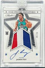 Jaden Ivey #4 Basketball Cards 2022 Panini Flawless Star Swatch Signature Prices