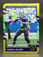 Russell Wilson [Gold Die Cut Press Proof] Football Cards 2017 Panini Donruss Prices