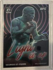 Georges St Pierre [Red] #15 Ufc Cards 2023 Panini Donruss Optic UFC Light It Up Prices