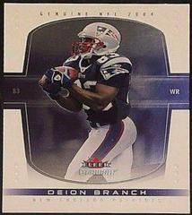 Deion Branch [Reflections] #63 Football Cards 2004 Fleer Genuine Prices