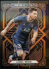 Lionel Messi [Electric Etch Orange] Soccer Cards 2021 Panini Obsidian Prices