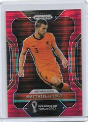 Matthijs de Ligt [Breakaway Red] Soccer Cards 2022 Panini Prizm World Cup Prices