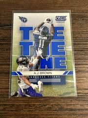 A. J. Brown [Showcase] #TL-AB Football Cards 2022 Panini Score Toe the Line Prices