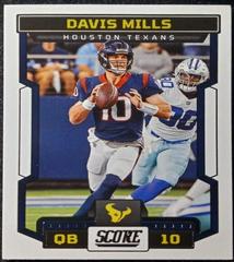Davis Mills #1 Football Cards 2023 Panini Score Prices