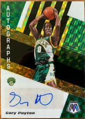 Gary Payton [Black Gold Choice] Basketball Cards 2019 Panini Mosaic Autographs Prices